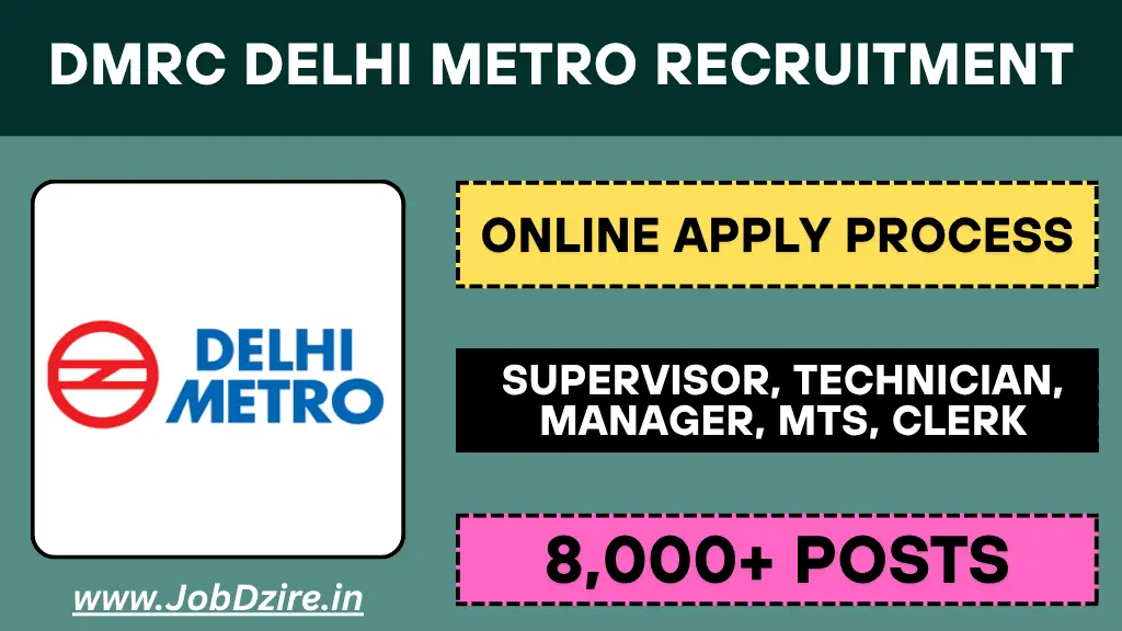 DMRC Delhi Metro Recruitment