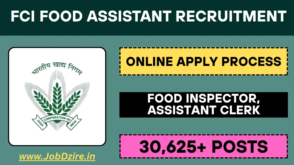 FCI Food Assistant Recruitment