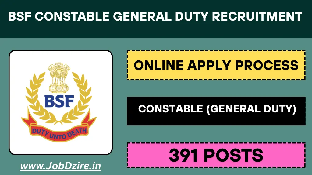 BSF Constable General Duty Recruitment